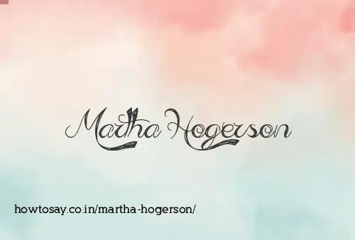 Martha Hogerson