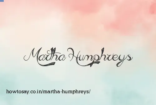 Martha Humphreys