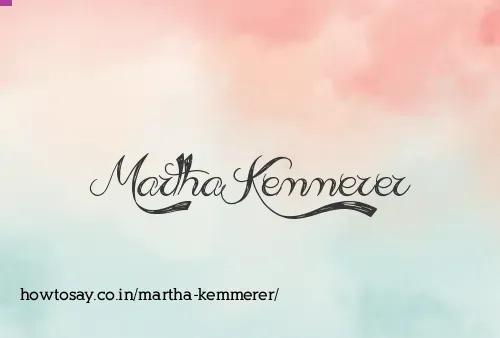 Martha Kemmerer
