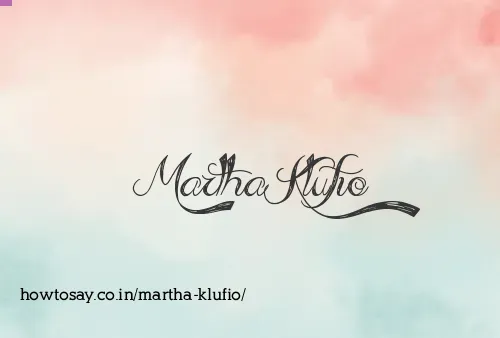 Martha Klufio
