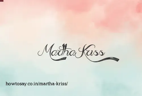 Martha Kriss