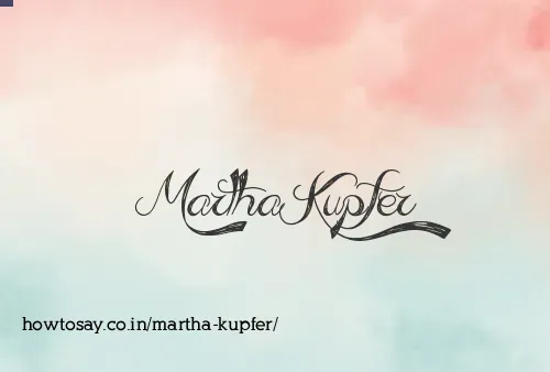 Martha Kupfer