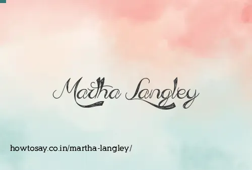 Martha Langley