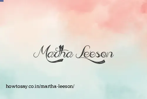 Martha Leeson