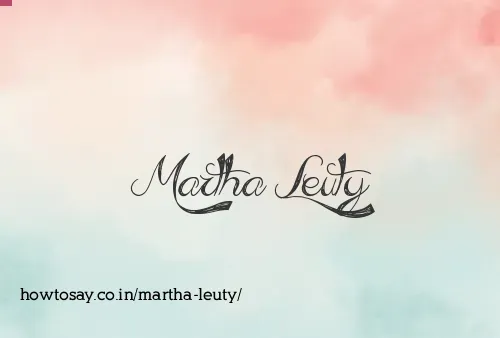 Martha Leuty