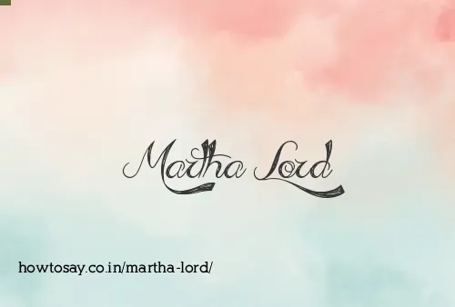 Martha Lord