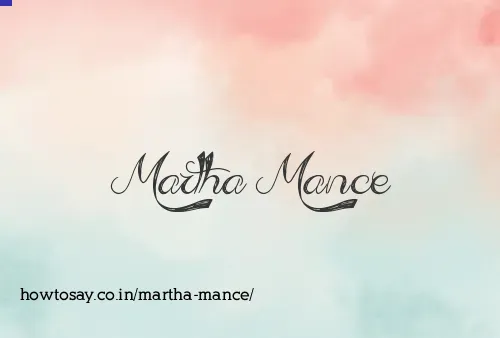 Martha Mance