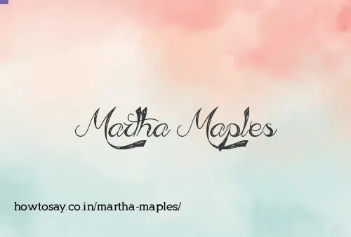 Martha Maples