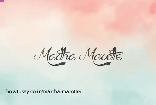 Martha Marotte