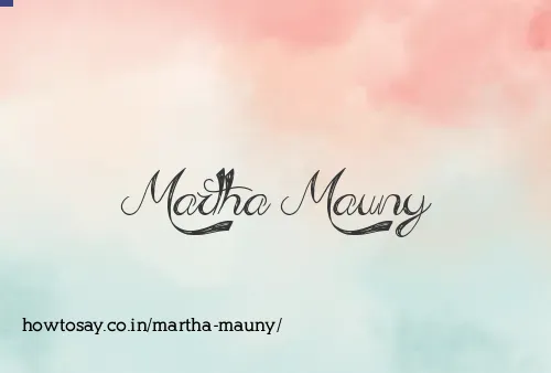 Martha Mauny