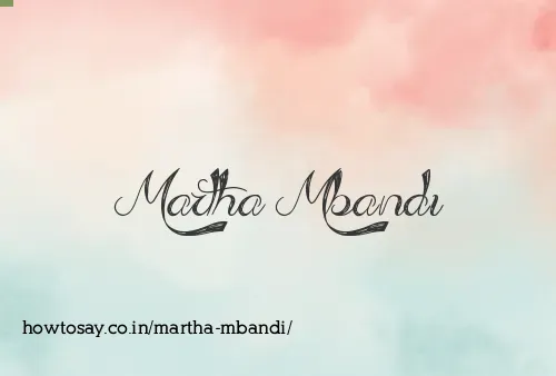 Martha Mbandi