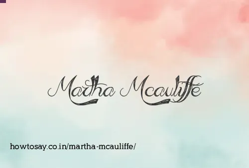 Martha Mcauliffe