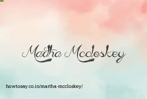 Martha Mccloskey