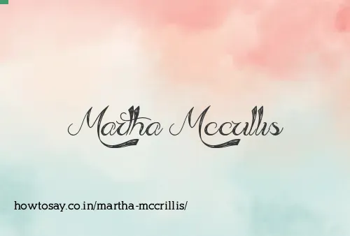 Martha Mccrillis