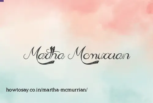 Martha Mcmurrian