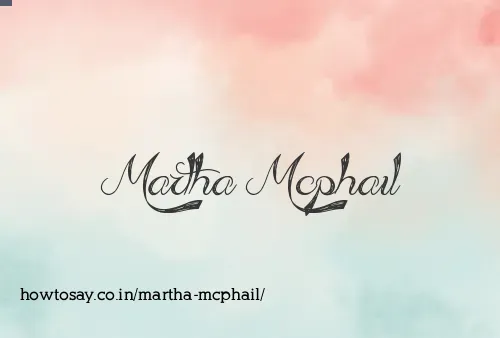 Martha Mcphail