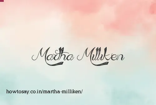 Martha Milliken