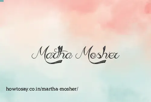 Martha Mosher