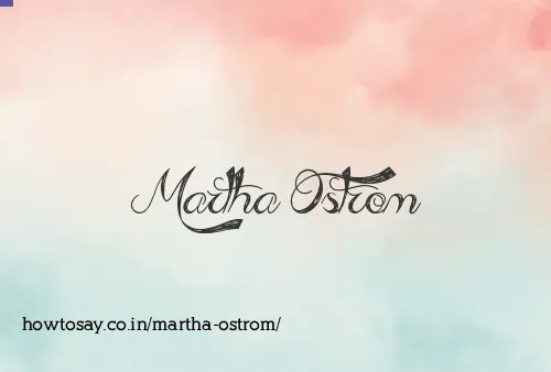 Martha Ostrom