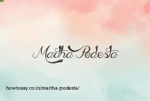 Martha Podesta