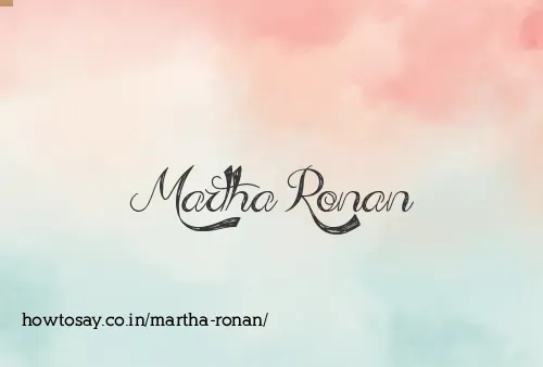 Martha Ronan