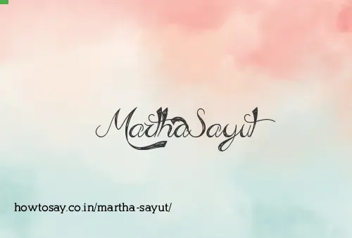 Martha Sayut
