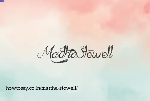 Martha Stowell