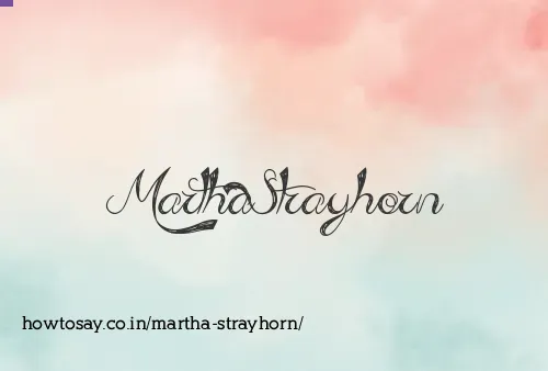 Martha Strayhorn
