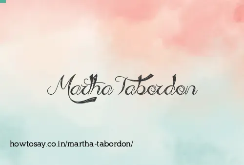Martha Tabordon
