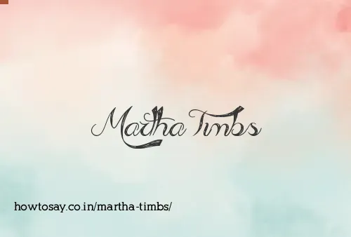 Martha Timbs