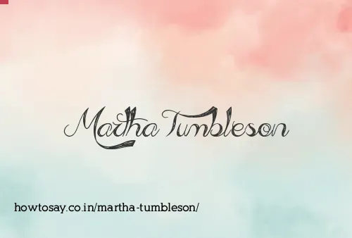 Martha Tumbleson