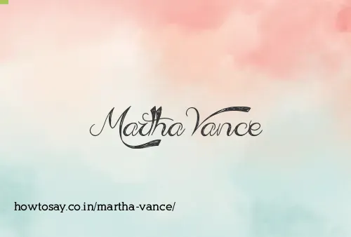 Martha Vance