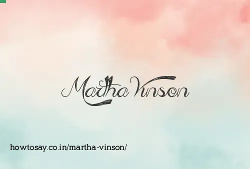 Martha Vinson