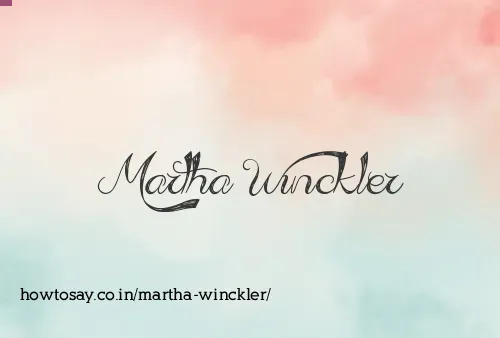 Martha Winckler