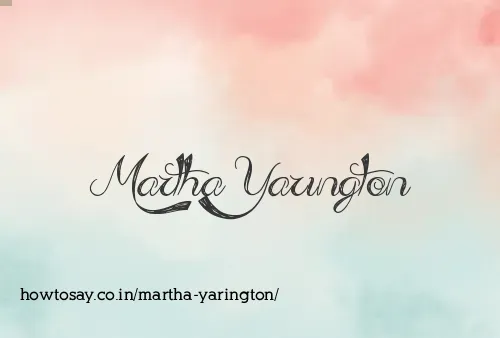 Martha Yarington