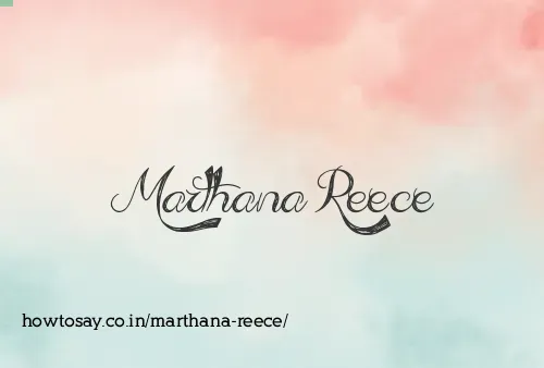 Marthana Reece
