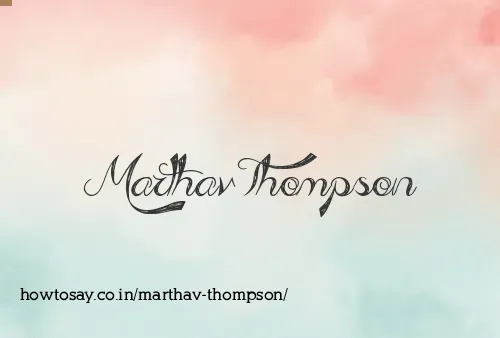 Marthav Thompson