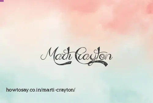 Marti Crayton