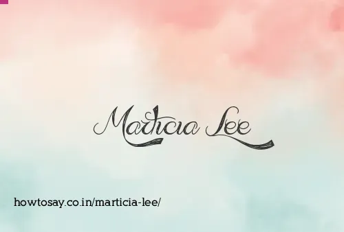 Marticia Lee