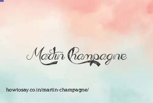 Martin Champagne