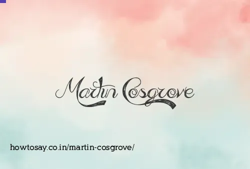 Martin Cosgrove