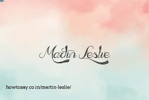 Martin Leslie