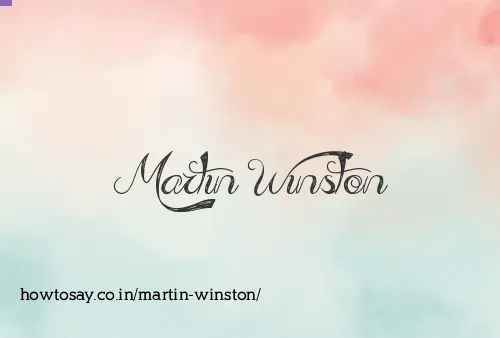 Martin Winston