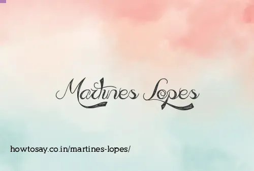 Martines Lopes