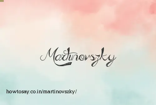 Martinovszky