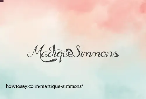 Martique Simmons