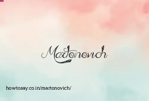 Martonovich