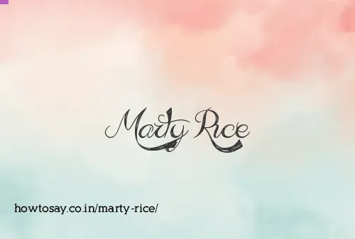 Marty Rice