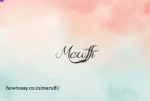 Maruffi