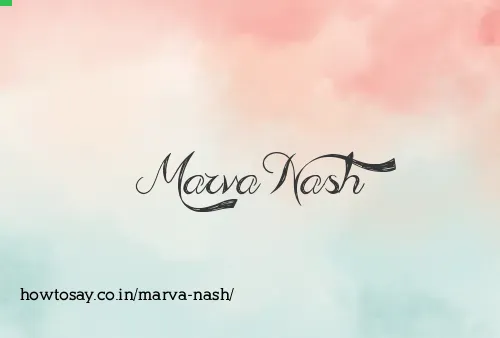 Marva Nash